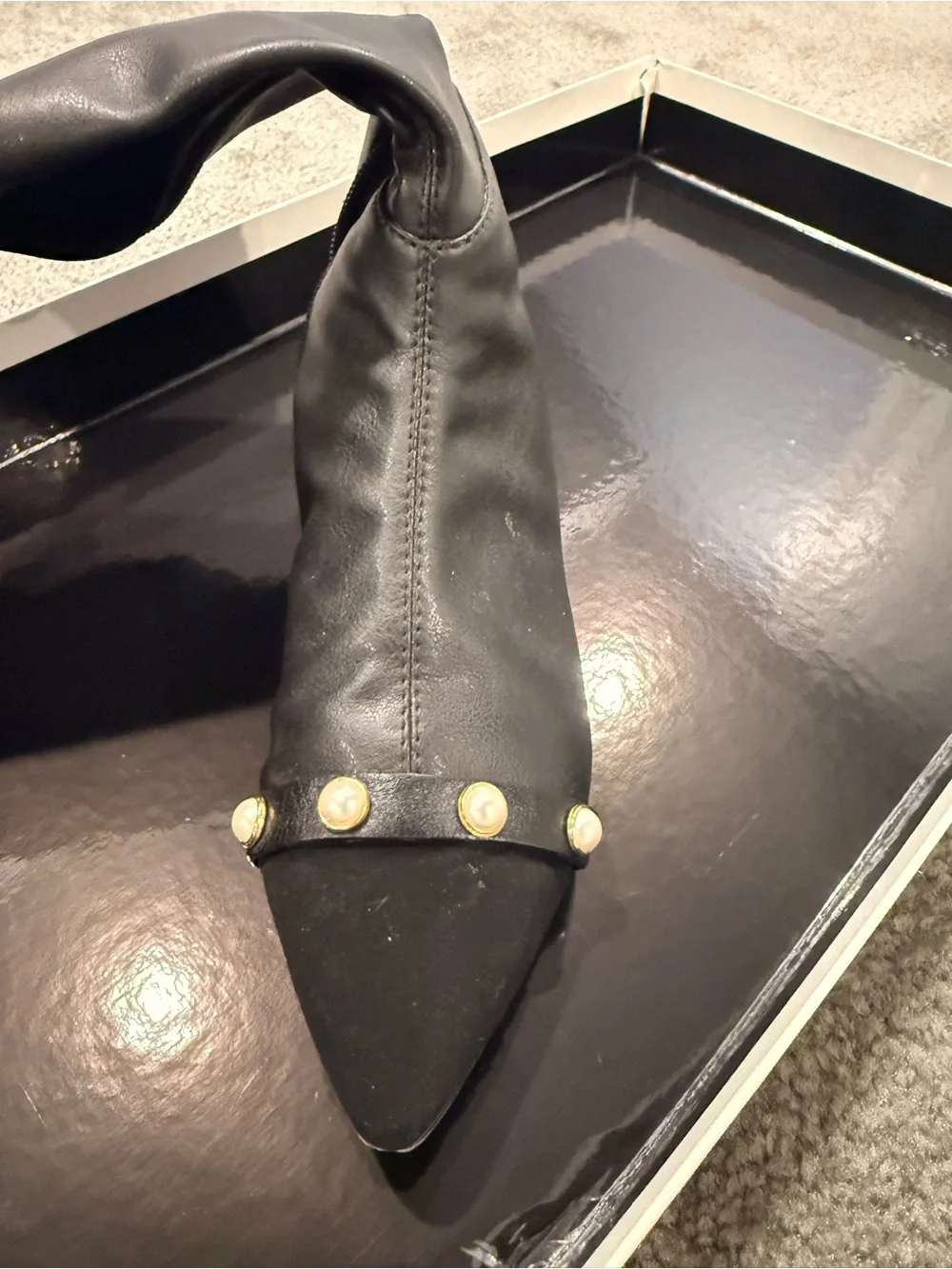 Philosophy Di Lorenzo Serafini Over the Knee Black Boots Size 7.5